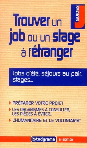 Trouver un job ou un stage à l'étranger book