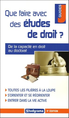 Que faire avec des études de droit ? book