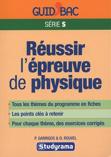 Réussir l'épreuve de physique série S book