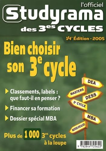 Bien choisir son 3e cycle: L'officiel des 3e cycles 14e édition book