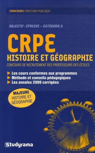 CRPE - Histoire et géograhie: Concours de recrutement des professeurs des écoles Business, Finance & Career