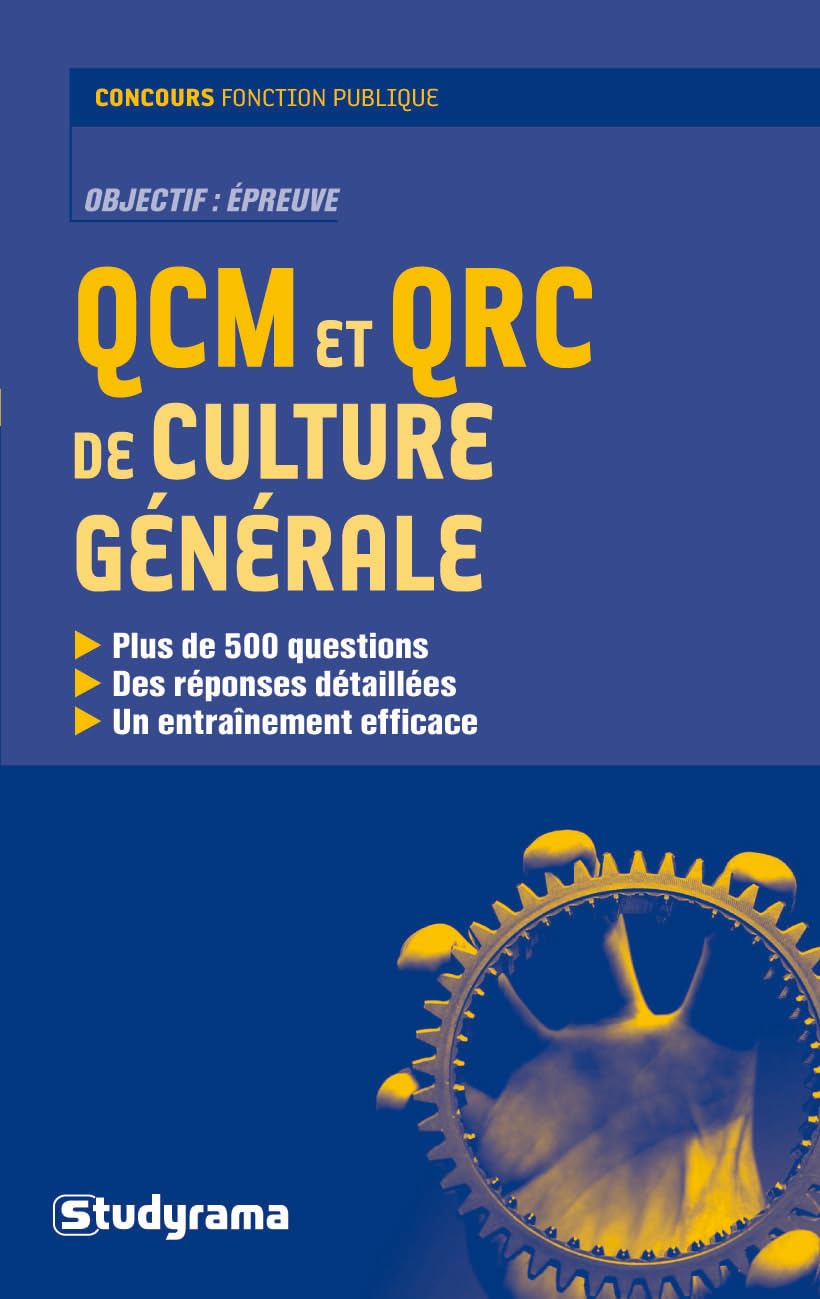 QCM et QRC de culture générale book