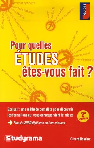 Pour quelles études êtes-vous fait ? book