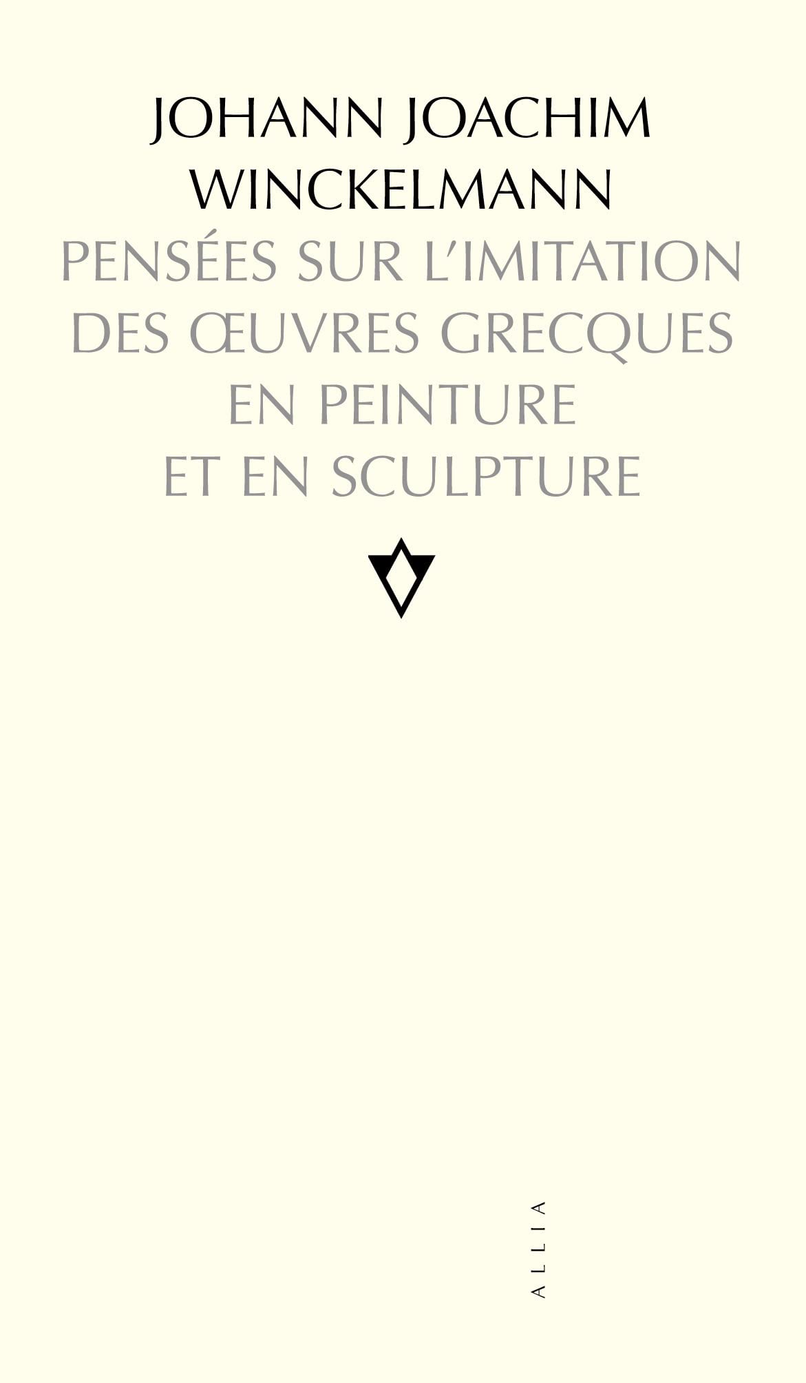 Pensées sur l'imitation des oeuvres grecques en peinture et en sculpture Film, Art & Culture