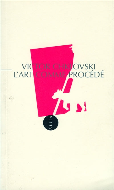 Product Image: L'art comme procédé