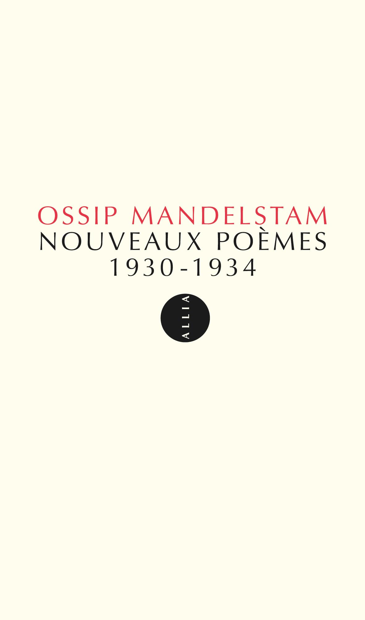 NOUVEAUX POEMES 1930-1934 ancienne édition Poetry