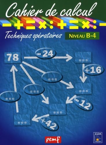 Cahier de calcul cycle 3 niveau 1d: Techniques opératoires niveau B-4 Books