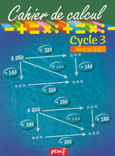 Cahier de calcul, cycle 3, niveau 2E Books