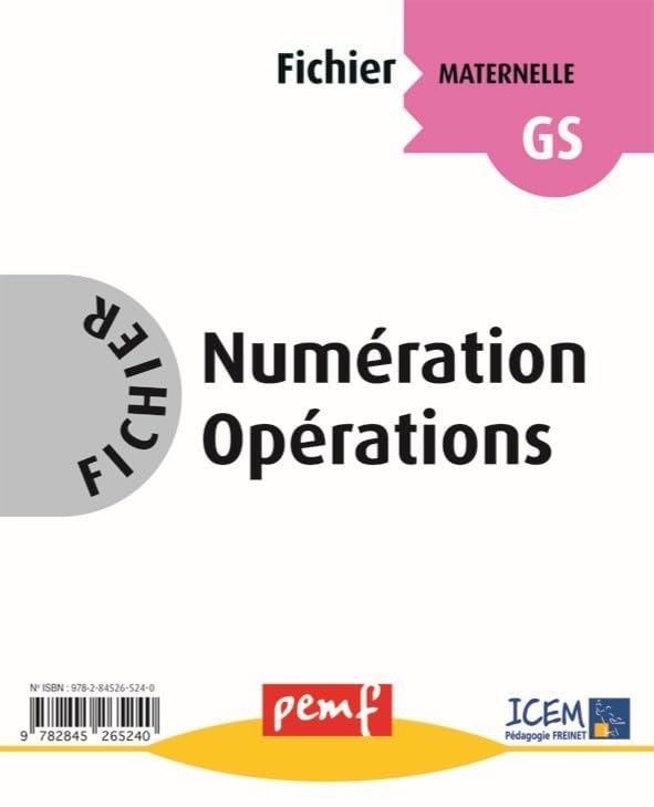 Fichier Numération Opérations Maternelle GS book