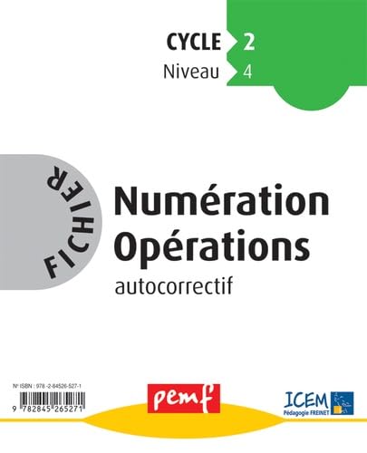 Fichier Numération-Opérations CE1 NIVEAU 1 Fichier 3: Fichier autocorrectif Books
