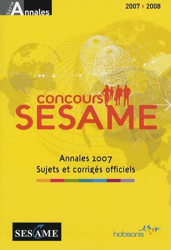Concours SESAME: Annales, Sujets et corrigés officiels book