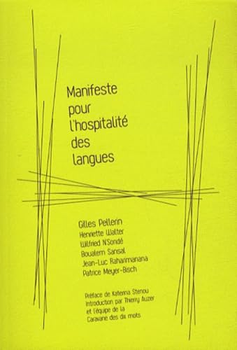 Manifeste pour l'hospitalité des langues book