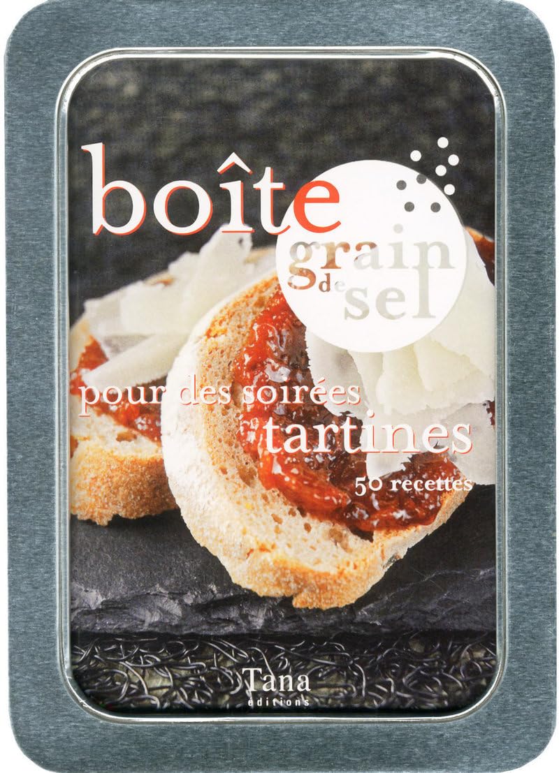 Boîte grain de sel pour des soirées tartines: 50 recettes Books
