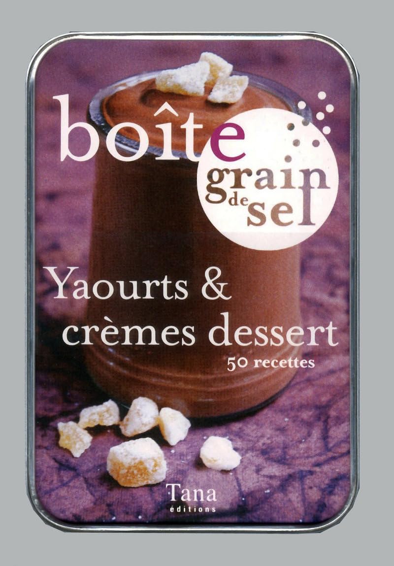 Boîte grain de sel Yaourts & crèmes dessert : 50 recettes book