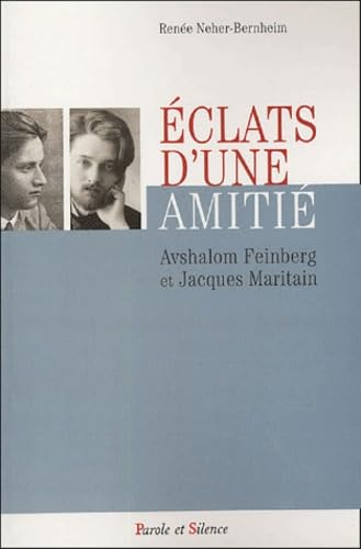 Eclats d'une amitie avshalom feinberg jacques maritain book