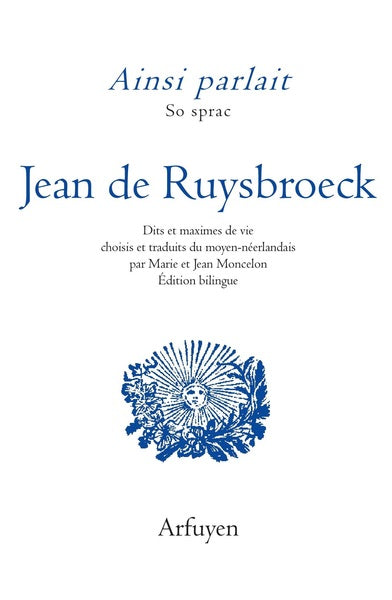 Ainsi parlait Jean de Ruysbroeck book