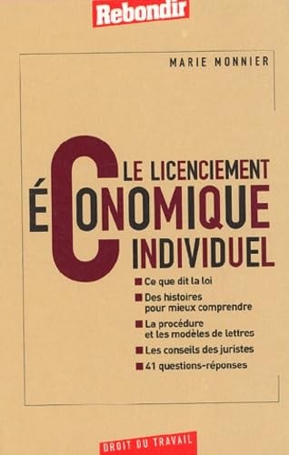 Le Licenciement économique individuel book