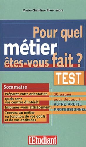Pour quel métier êtes-vous fait ? book