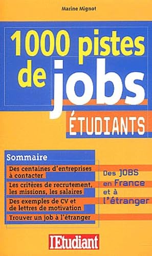 1000 pistes de job étudiants book