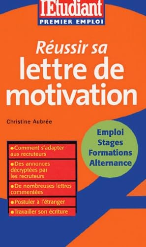 Réussir sa lettre de motivation book