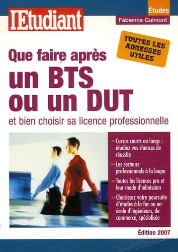 Que faire après un BTS/DUT et bien choisir sa licence professionnelle book