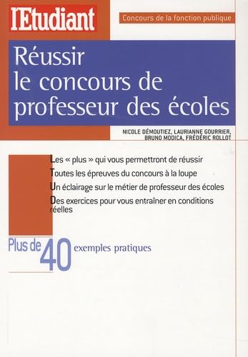 Réussir le concours de professeur des écoles book