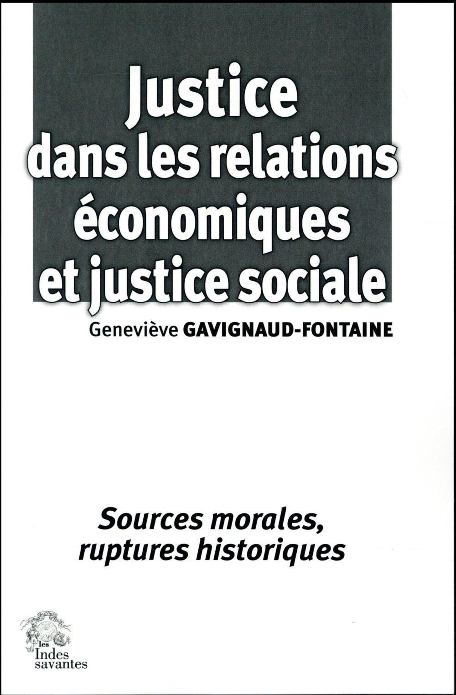 Justice dans les relations économiques et justice sociale book