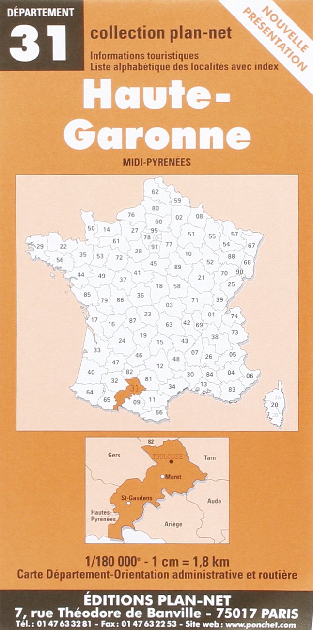 Carte routière : Haute-Garonne Maps & Plans