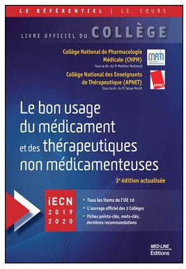Le bon usage du médicament et des thérapeutiques non médicamenteuses : iECN 2019-2020 book