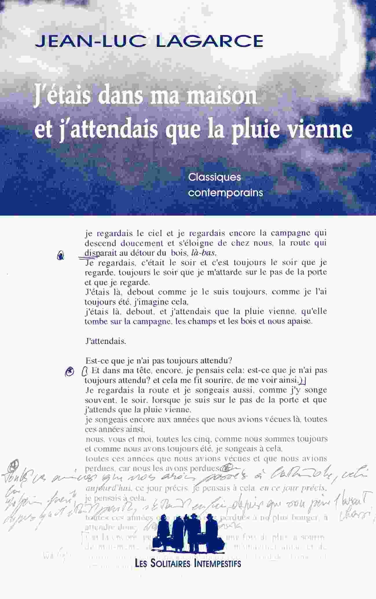 J'étais dans ma maison et j'attendais que la pluie vienne book