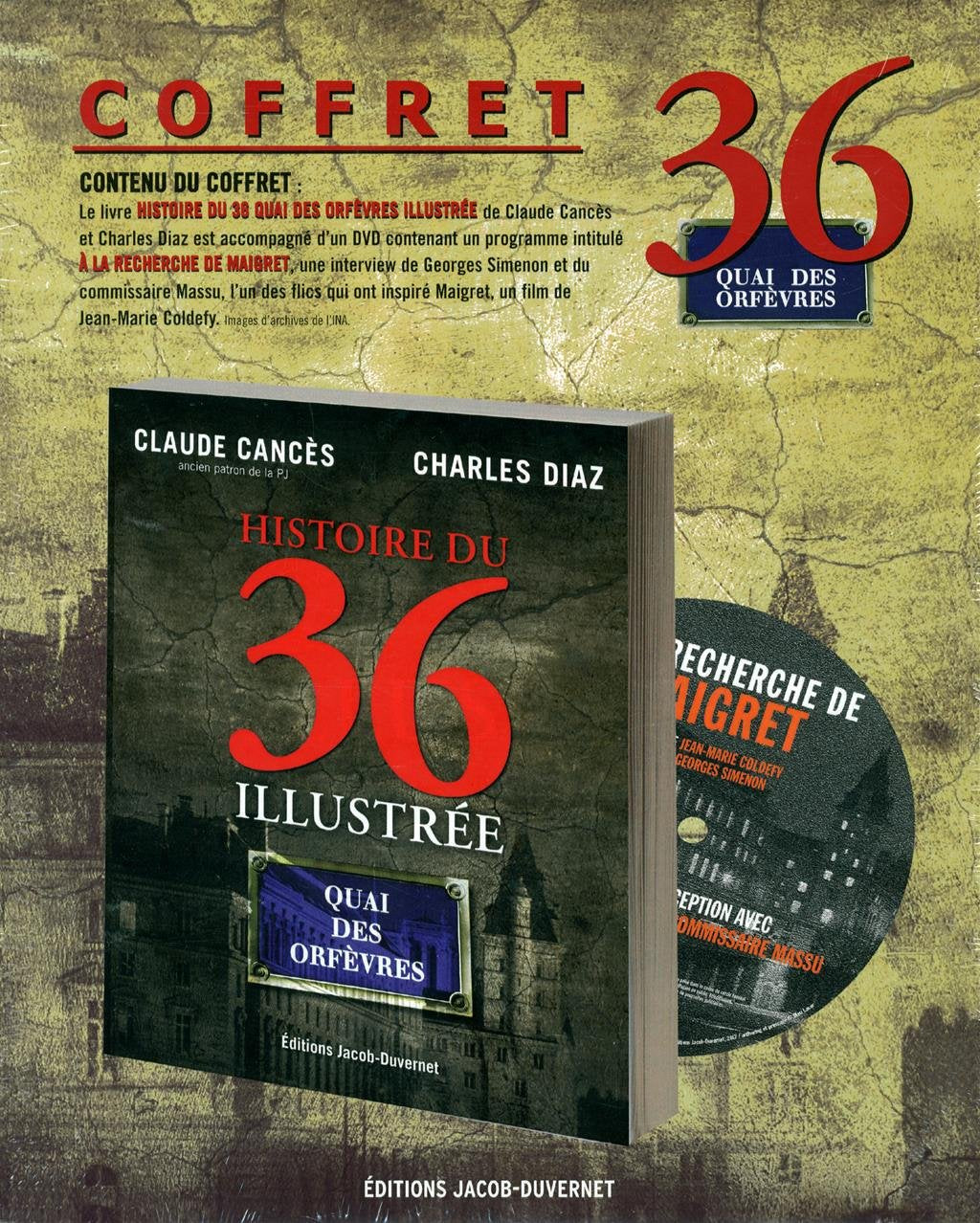 Coffret 36, quai des orfèvres avec DVD book