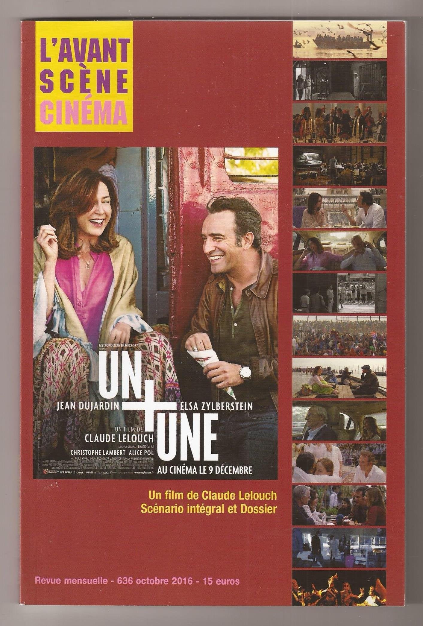 L'Avant-Scene Cinema N 636 un + une de C. Lelouch Octobre 2016 Film, Art & Culture