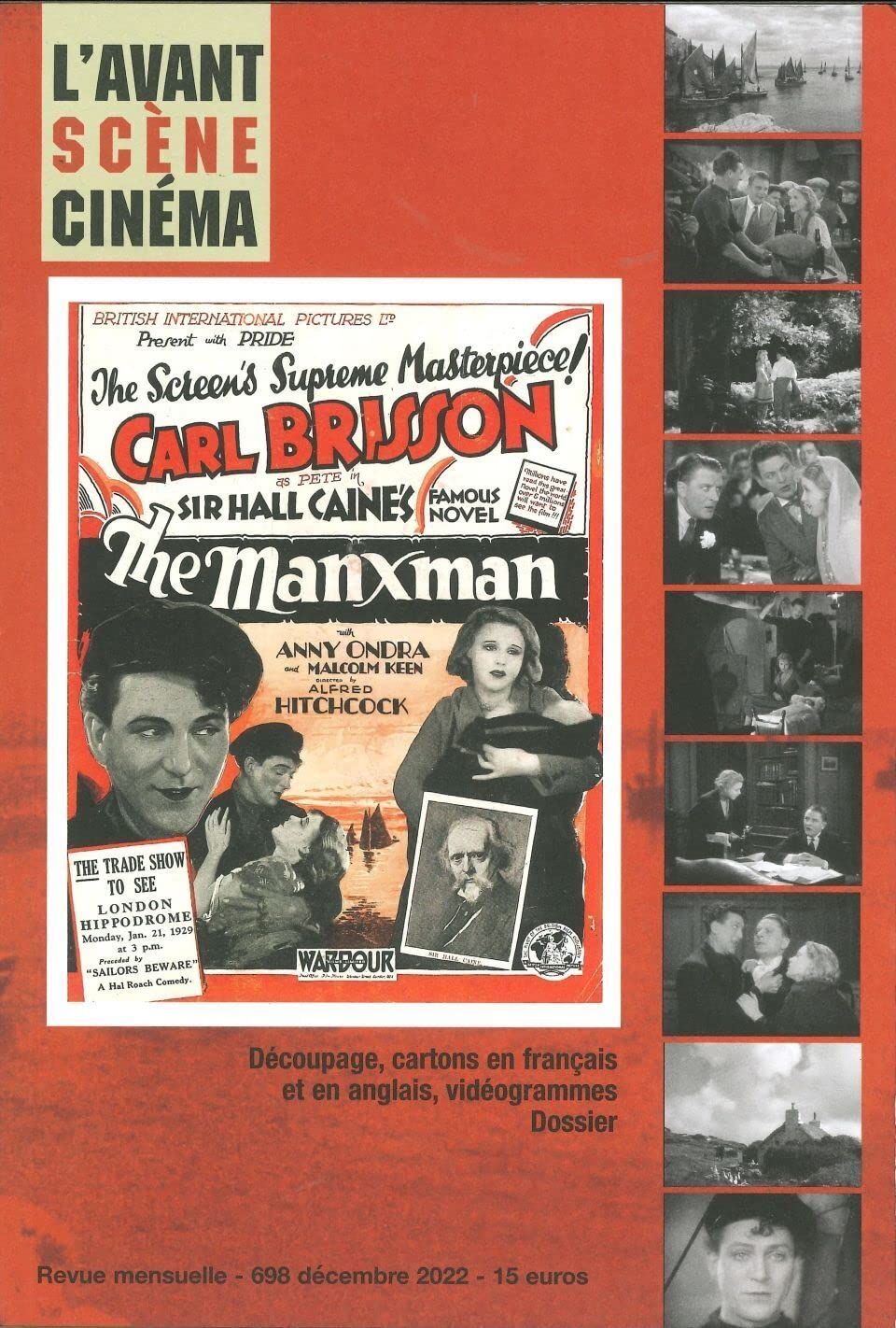 L'Avant-Scène Cinéma n° 698 : The Manxman - Décembre 2022 Film, Art & Culture