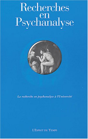 Recherche en psychanalyse, N° 1 / 2004 : La recherche en psychanalyse à l'Université Books