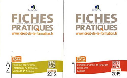 Les fiches pratiques de la formation continue: 2 volumes book