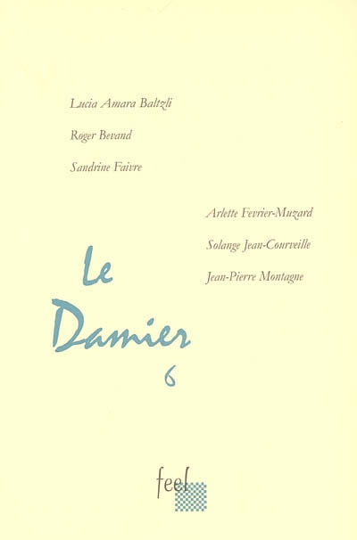 Product Image: Le damier. Vol. 6. Poésie
