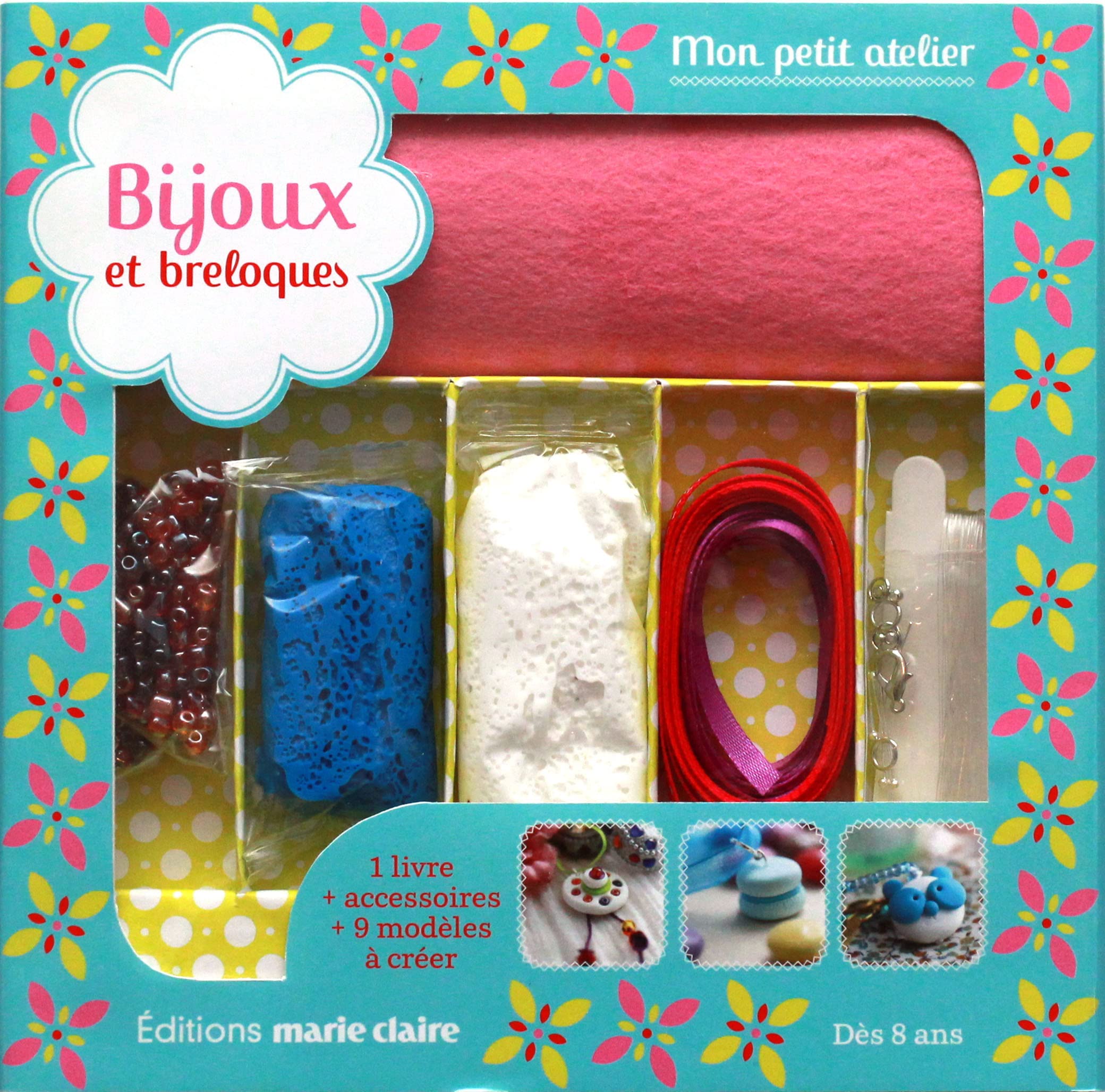 Kit bijoux et breloques kids: 1 livre + accessoires + 9 modèles à créer book
