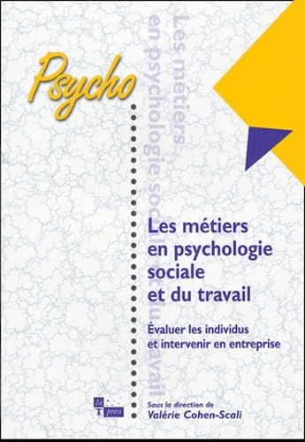 Métiers en psychologie sociale et du travail book