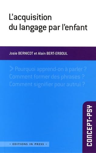 L'acquisition du langage par l'enfant book