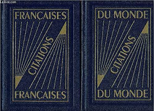 Citations françaises + citations du monde - Dans un coffret 2 - volumes - Collection les usuels book
