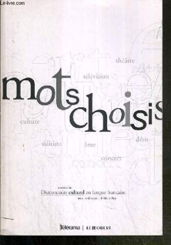 EXTRAITS DU DICTIONNAIRE CULTUREL EN LANGUE FRANCAISE. MOTS CHOISIS. Books