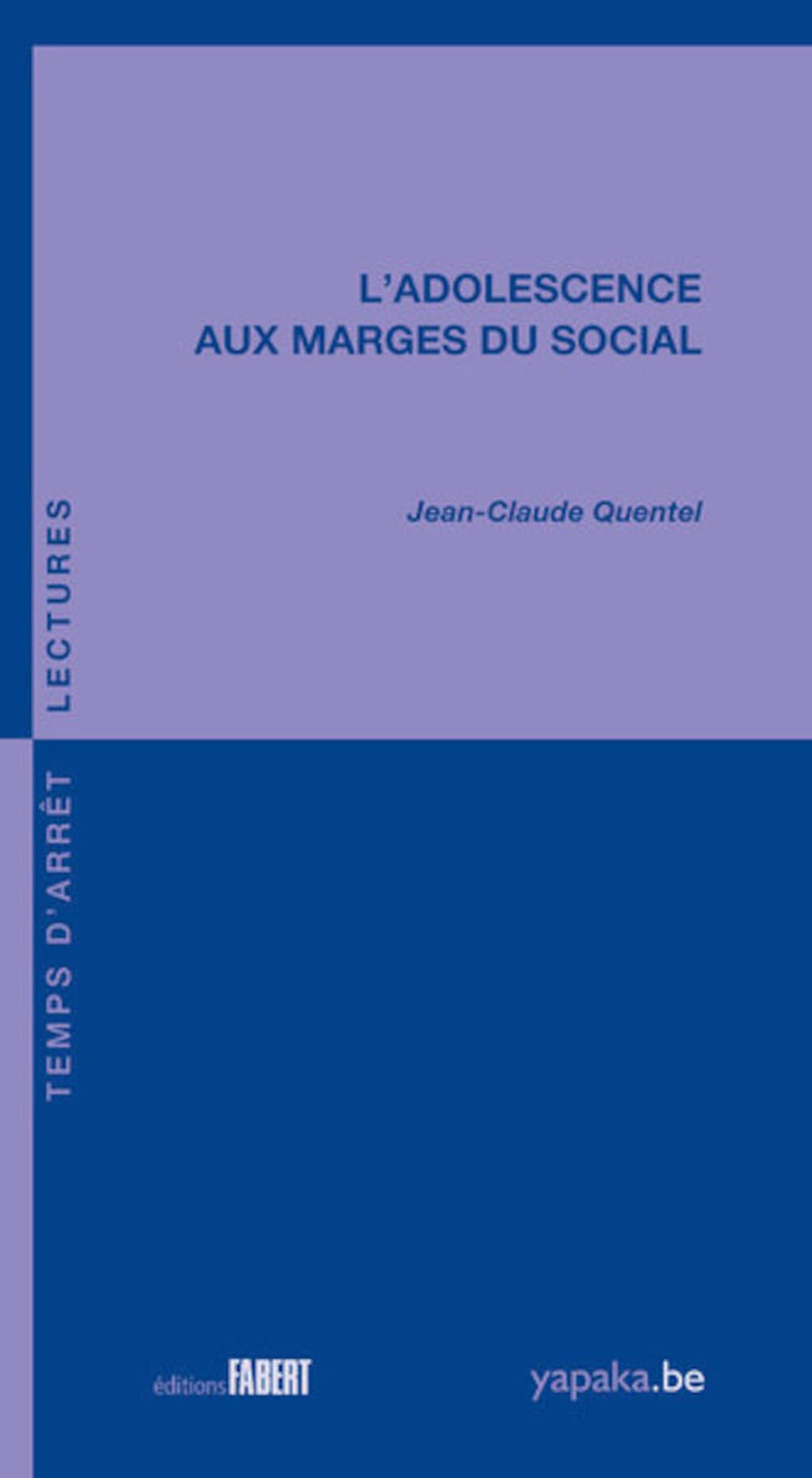 L'adolescence aux marges du social book