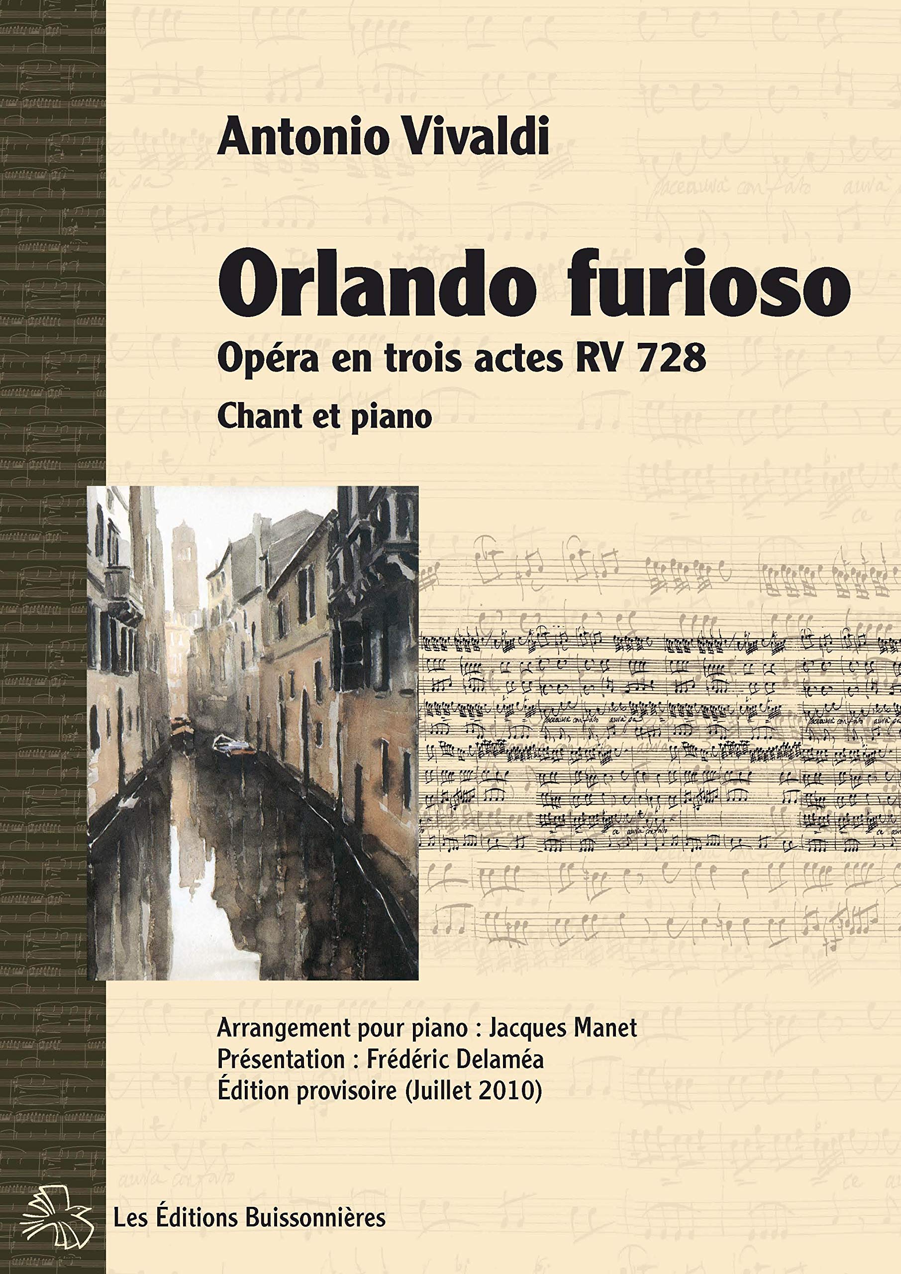 Orlando furioso, opéra en trois actes, partitions pour chant et clavier Books