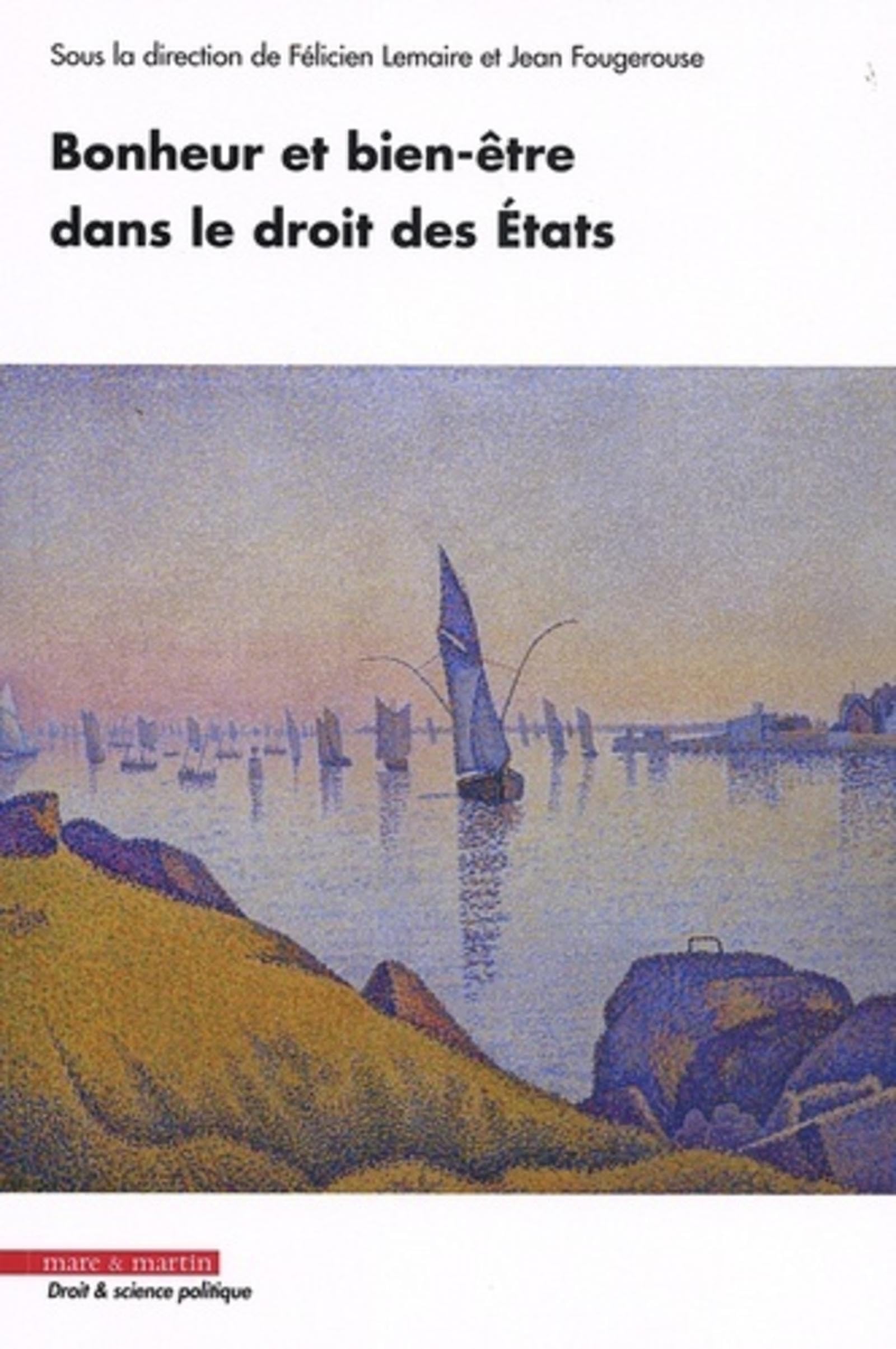 Bonheur et bien-être dans le droit des états book