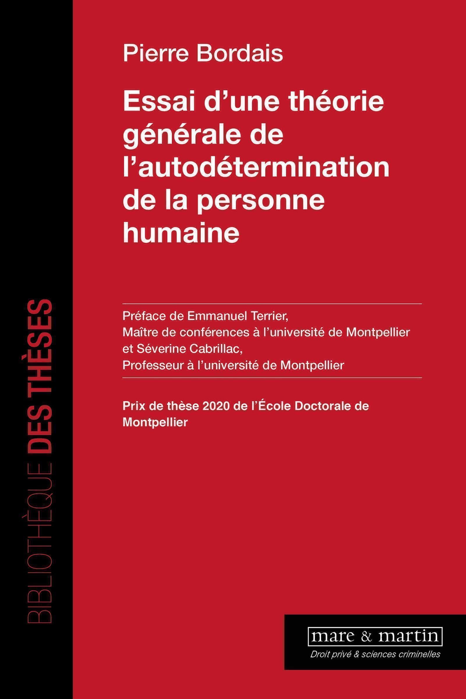 Essai d'une théorie générale de l'autodétermination de la personne humaine book