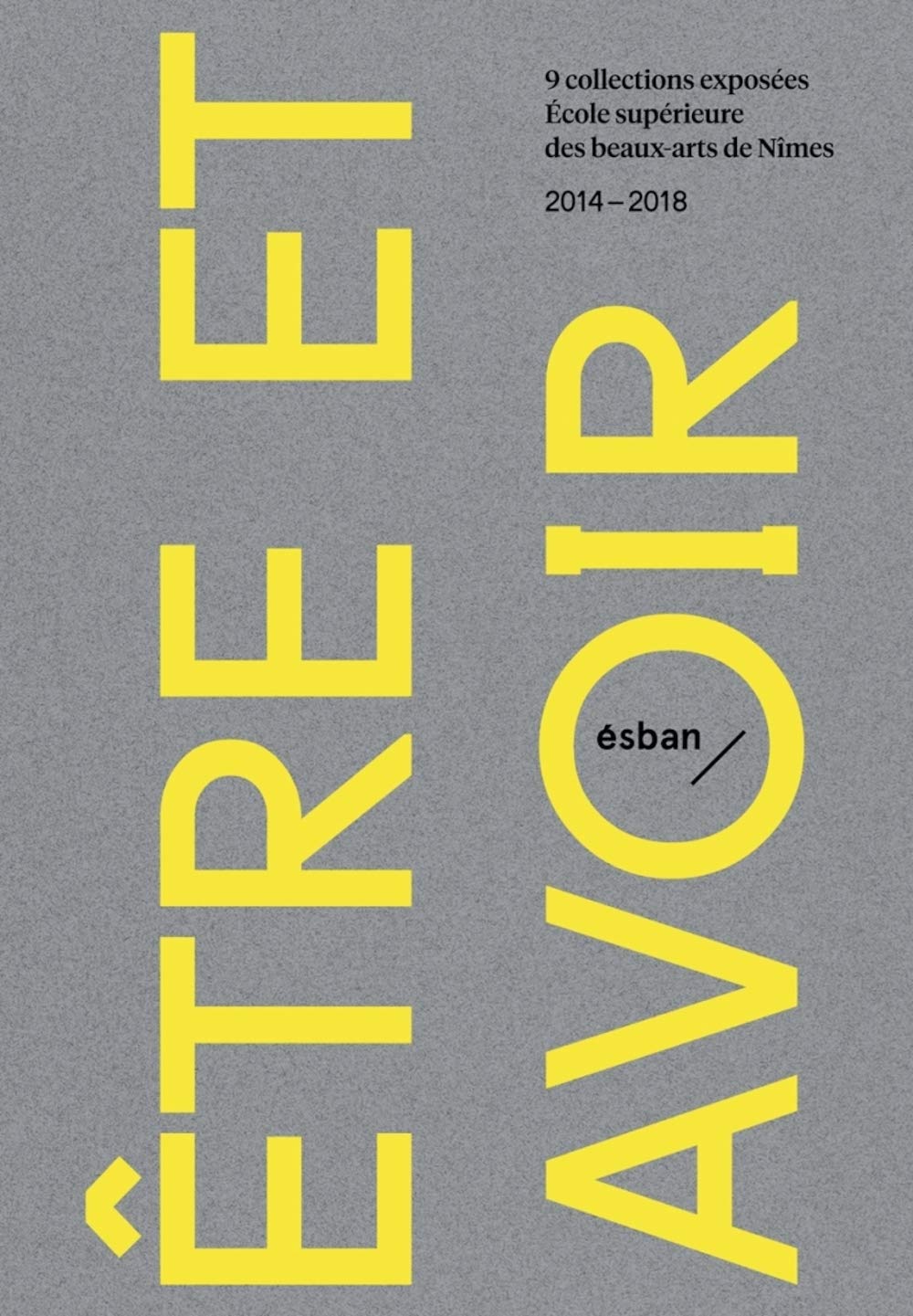 Etre et avoir: 9 collections exposées à l'école supérieure des beaux-arts de Nimes (2014-2018) book