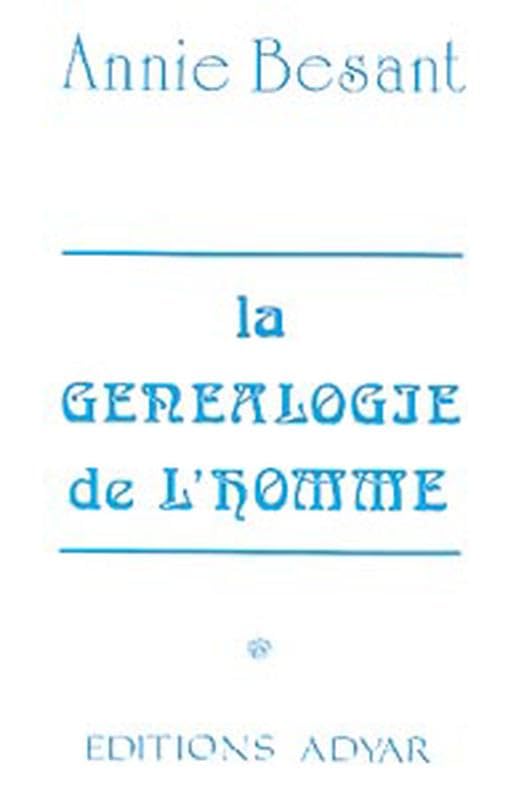 La Généalogie de l'homme book