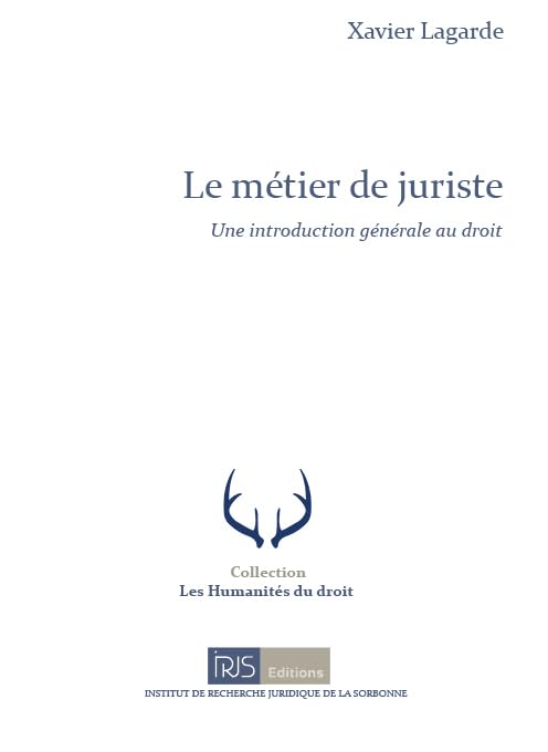 Le métier de juriste: Une introduction générale au droit book