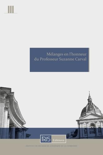 Mélanges en l'honneur du professeur Suzanne Carval book