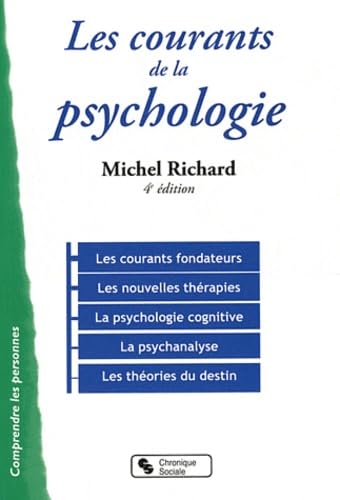 COURANTS DE LA PSYCHOLOGIE (LES) 4E EDITION Books